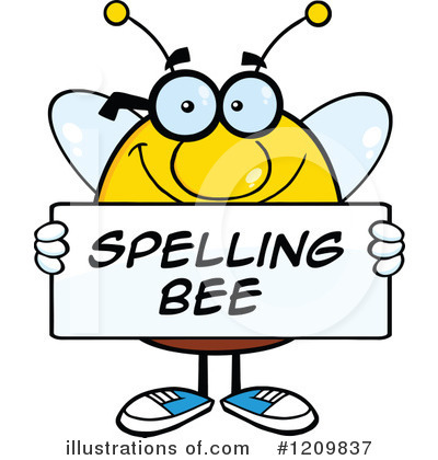 Royalty-Free (RF) Bee Clipart Illustration by Hit Toon - Stock Sample #1209837