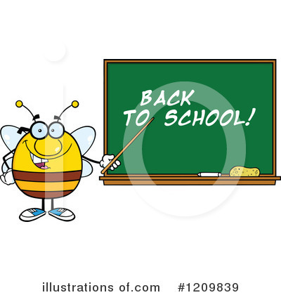 Royalty-Free (RF) Bee Clipart Illustration by Hit Toon - Stock Sample #1209839