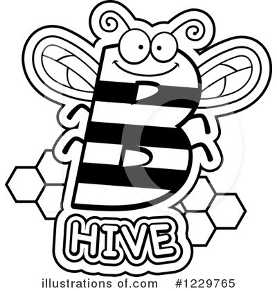 Royalty-Free (RF) Bee Clipart Illustration by Cory Thoman - Stock Sample #1229765