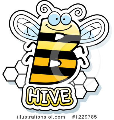 Royalty-Free (RF) Bee Clipart Illustration by Cory Thoman - Stock Sample #1229785
