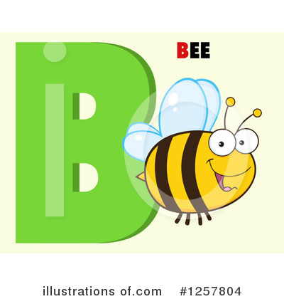 Royalty-Free (RF) Bee Clipart Illustration by Hit Toon - Stock Sample #1257804