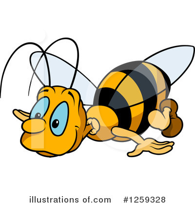 Royalty-Free (RF) Bee Clipart Illustration by dero - Stock Sample #1259328