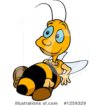 Royalty-Free (RF) Bee Clipart Illustration by dero - Stock Sample #1259329