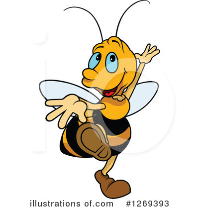 Royalty-Free (RF) Bee Clipart Illustration by dero - Stock Sample #1269393