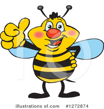 Bees Clipart #1272874 by Dennis Holmes Designs