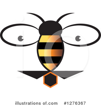 Royalty-Free (RF) Bee Clipart Illustration by Lal Perera - Stock Sample #1276367