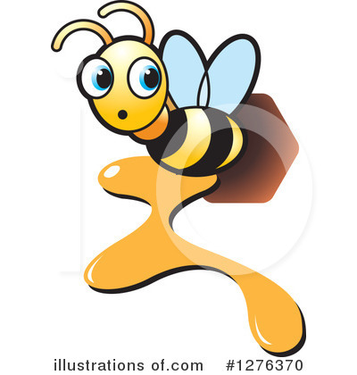 Royalty-Free (RF) Bee Clipart Illustration by Lal Perera - Stock Sample #1276370