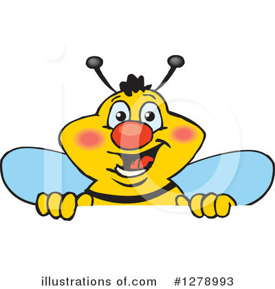 Royalty-Free (RF) Bee Clipart Illustration by Dennis Holmes Designs - Stock Sample #1278993