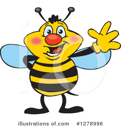 Bees Clipart #1278996 by Dennis Holmes Designs