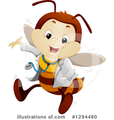 Royalty-Free (RF) Bee Clipart Illustration by BNP Design Studio - Stock Sample #1294480