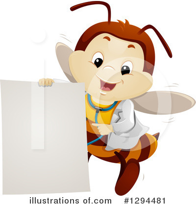 Royalty-Free (RF) Bee Clipart Illustration by BNP Design Studio - Stock Sample #1294481