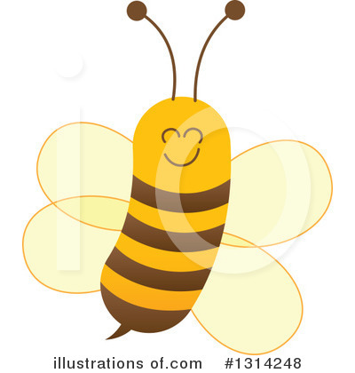 Bee Clipart #1314248 by Zooco