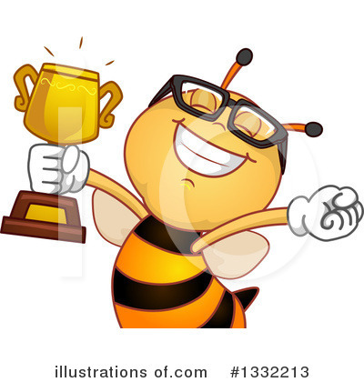 Bees Clipart #1332213 by BNP Design Studio