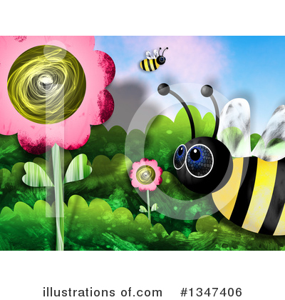 Royalty-Free (RF) Bee Clipart Illustration by Prawny - Stock Sample #1347406