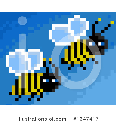 Royalty-Free (RF) Bee Clipart Illustration by Prawny - Stock Sample #1347417