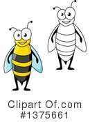 Bee Clipart #1375661 by Vector Tradition SM