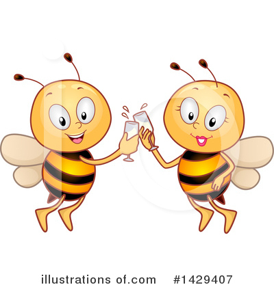 Royalty-Free (RF) Bee Clipart Illustration by BNP Design Studio - Stock Sample #1429407
