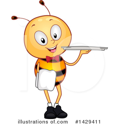Royalty-Free (RF) Bee Clipart Illustration by BNP Design Studio - Stock Sample #1429411