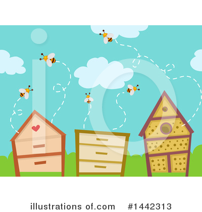 Royalty-Free (RF) Bee Clipart Illustration by BNP Design Studio - Stock Sample #1442313
