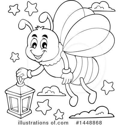 Royalty-Free (RF) Bee Clipart Illustration by visekart - Stock Sample #1448868