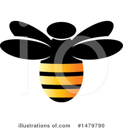 Royalty-Free (RF) Bee Clipart Illustration by Lal Perera - Stock Sample #1479790