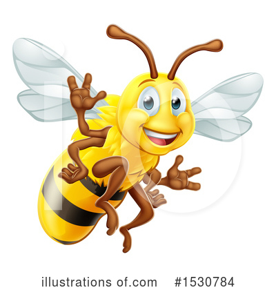 Bees Clipart #1530784 by AtStockIllustration