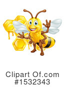 Bee Clipart #1532343 by AtStockIllustration