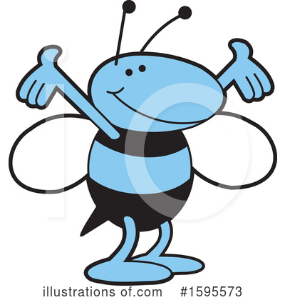 Royalty-Free (RF) Bee Clipart Illustration by Johnny Sajem - Stock Sample #1595573
