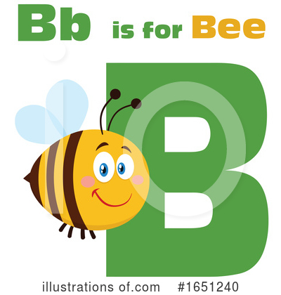 Royalty-Free (RF) Bee Clipart Illustration by Hit Toon - Stock Sample #1651240