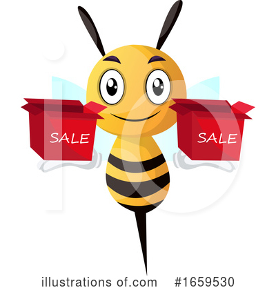 Royalty-Free (RF) Bee Clipart Illustration by Morphart Creations - Stock Sample #1659530