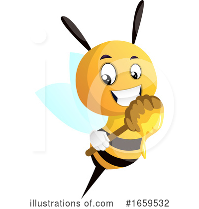Royalty-Free (RF) Bee Clipart Illustration by Morphart Creations - Stock Sample #1659532