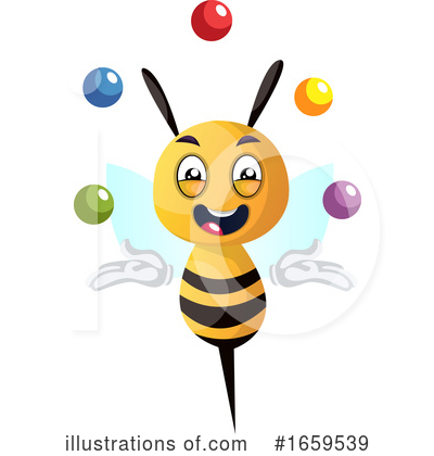 Royalty-Free (RF) Bee Clipart Illustration by Morphart Creations - Stock Sample #1659539