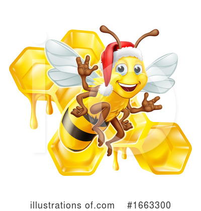 Royalty-Free (RF) Bee Clipart Illustration by AtStockIllustration - Stock Sample #1663300