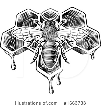 Royalty-Free (RF) Bee Clipart Illustration by AtStockIllustration - Stock Sample #1663733