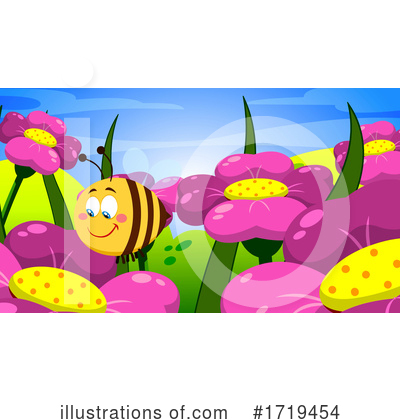 Bees Clipart #1719454 by Hit Toon