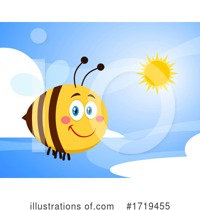 Royalty-Free (RF) Bee Clipart Illustration by Hit Toon - Stock Sample #1719455