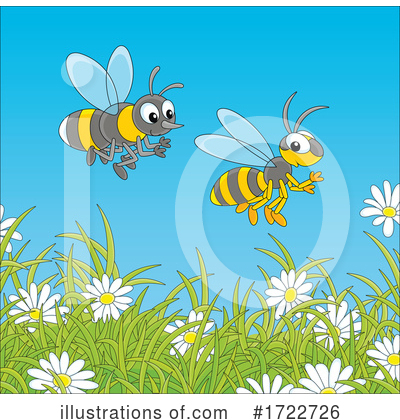 Royalty-Free (RF) Bee Clipart Illustration by Alex Bannykh - Stock Sample #1722726