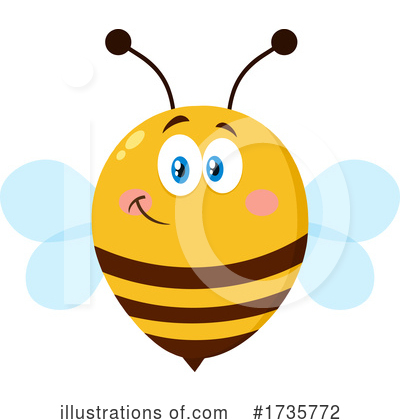 Bees Clipart #1735772 by Hit Toon