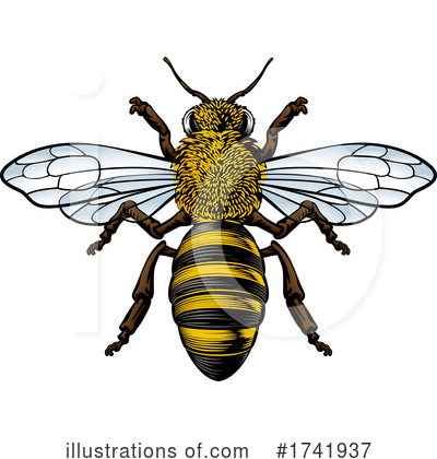 Bumble Bee Clipart #1741937 by AtStockIllustration