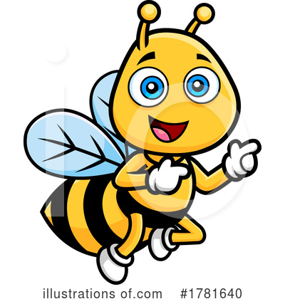Royalty-Free (RF) Bee Clipart Illustration by Hit Toon - Stock Sample #1781640
