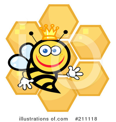 Royalty-Free (RF) Bee Clipart Illustration by Hit Toon - Stock Sample #211118