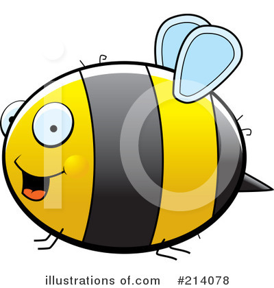 Royalty-Free (RF) Bee Clipart Illustration by Cory Thoman - Stock Sample #214078