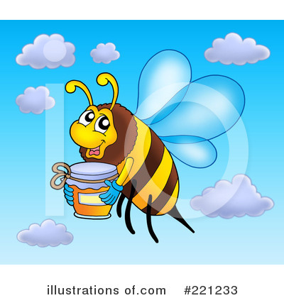 Royalty-Free (RF) Bee Clipart Illustration by visekart - Stock Sample #221233