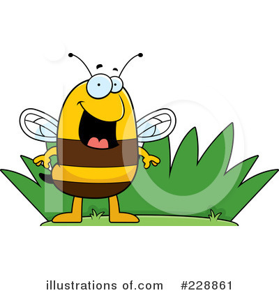 Royalty-Free (RF) Bee Clipart Illustration by Cory Thoman - Stock Sample #228861