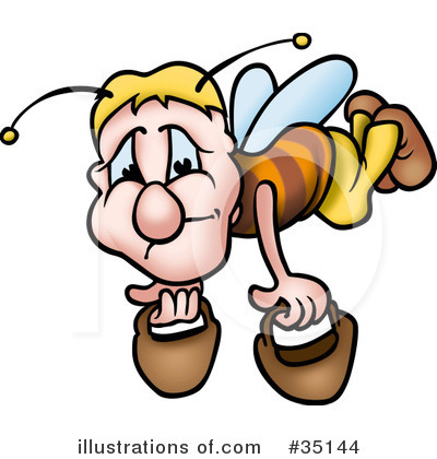 Royalty-Free (RF) Bee Clipart Illustration by dero - Stock Sample #35144