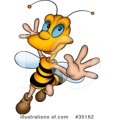 Royalty-Free (RF) Bee Clipart Illustration by dero - Stock Sample #35162