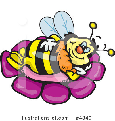 Bees Clipart #43491 by Dennis Holmes Designs