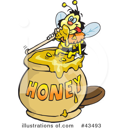 Bees Clipart #43493 by Dennis Holmes Designs