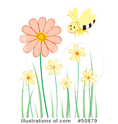 Royalty-Free (RF) Bee Clipart Illustration by Cherie Reve - Stock Sample #50879