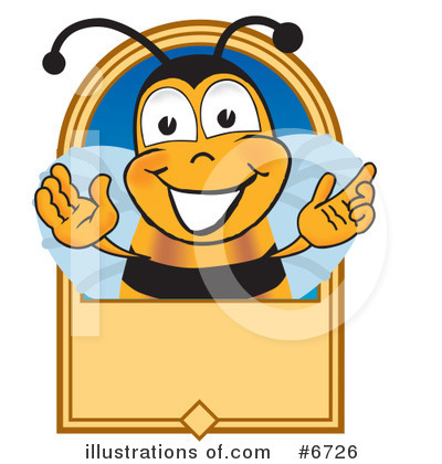 Royalty-Free (RF) Bee Clipart Illustration by Mascot Junction - Stock Sample #6726